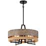 2_Minka Silver Creek 20" Wide Sand Stone Gray Metal 4-Light Pendant