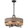 Minka Silver Creek 20" Wide Sand Stone Gray Metal 4-Light Pendant