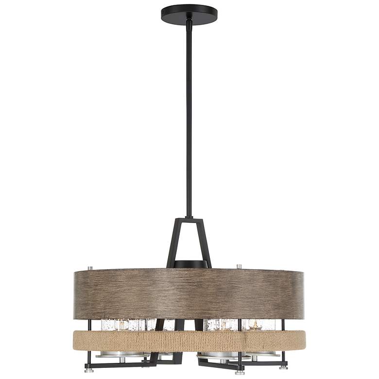 Image 3 Minka Silver Creek 20" Wide Sand Stone Gray Metal 4-Light Pendant more views