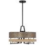 3_Minka Silver Creek 20" Wide Sand Stone Gray Metal 4-Light Pendant more views