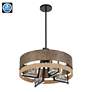 4_Minka Silver Creek 20" Wide Sand Stone Gray Metal 4-Light Pendant more views