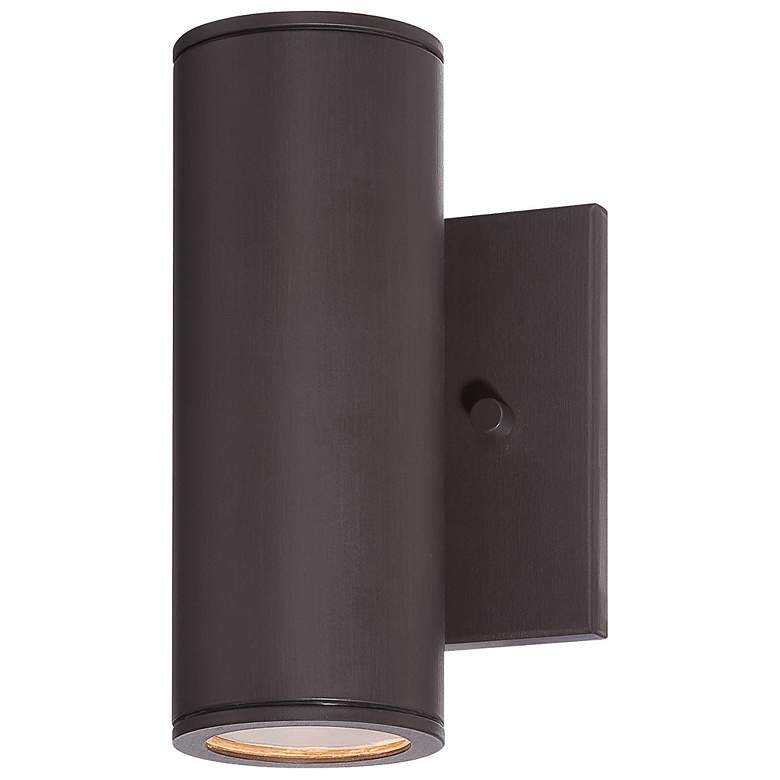 Image 1 Minka Skyline 7 3/4 inch High Modern LED Bronze Outdoor Wall Light