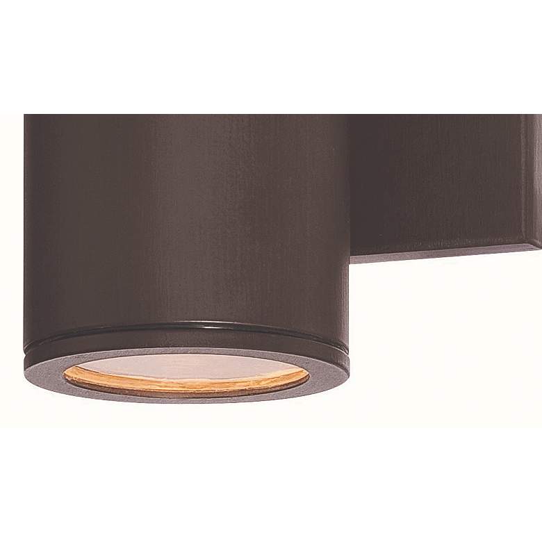 Image 3 Minka Skyline 7 3/4" High Modern LED Bronze Outdoor Wall Light more views