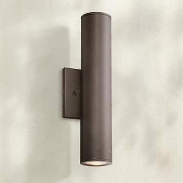 Minka Skyline LED 14 1/2" High Bronze Outdoor Up/Down Wall Light