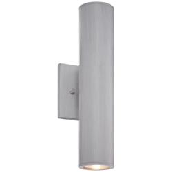 Minka Skyline LED 14 1/2&quot; High Silver Aluminum Outdoor Wall Light