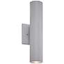 Minka Skyline LED 14 1/2" High Silver Aluminum Outdoor Wall Light