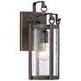 1_Minka Somerset Lane 14 1/4" High Dakota Bronze Outdoor Wall Light