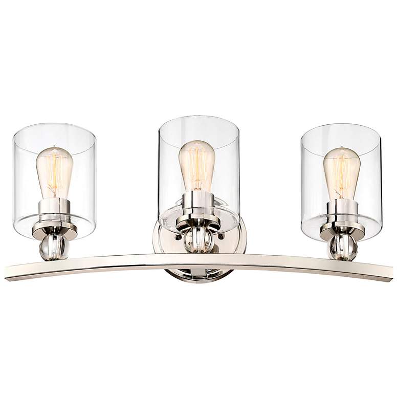 Image 2 Minka Studio-5 24" Wide 3-Light Polished Nickel Bath Light