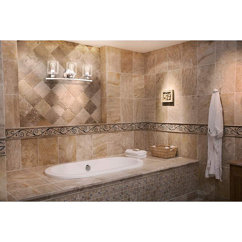 Image 4 Minka Studio-5 24" Wide 3-Light Polished Nickel Bath Light more views