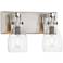 Minka Tiberia 13 3/4" Wide Plated Pewter Metal 2-Light Wall Sconce