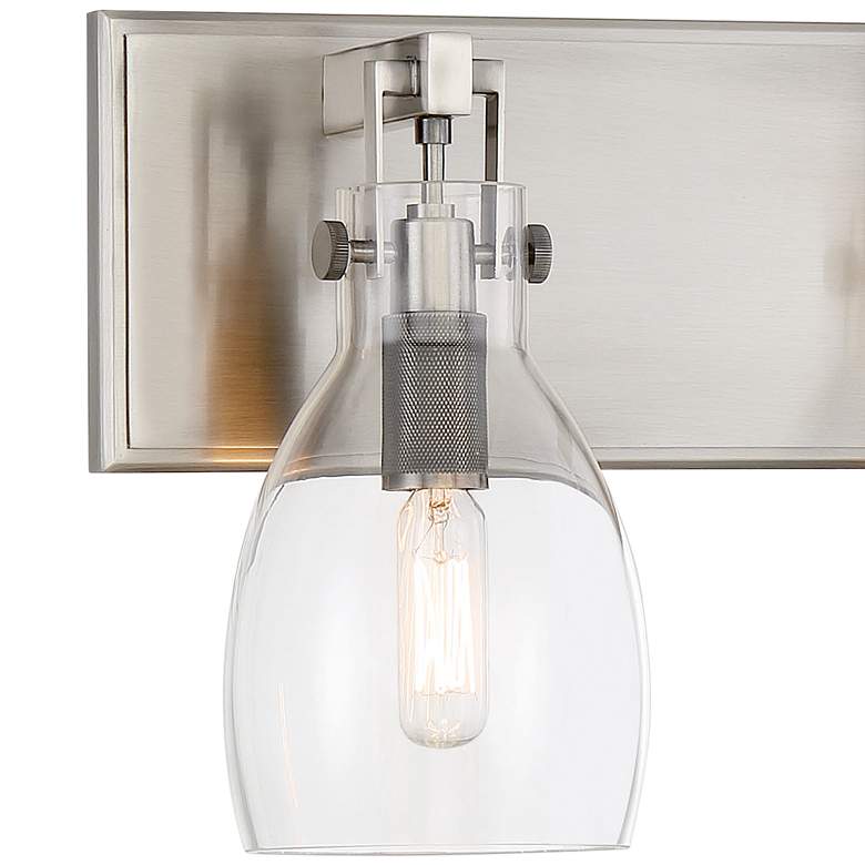 Image 3 Minka Tiberia 13 3/4" Wide Plated Pewter Metal 2-Light Wall Sconce more views