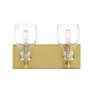 2_Minka Tiberia 13 3/4" Wide Soft Brass 2-Light Vanity Bath Wall Light more views