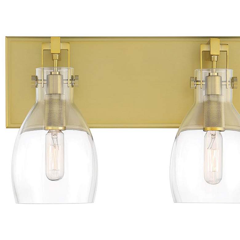 Image 3 Minka Tiberia 13 3/4" Wide Soft Brass 2-Light Vanity Bath Wall Light more views