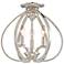 Minka Tilbury 14" Wide 3-Light Polished Nickel Ceiling Light