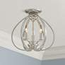 1_Minka Tilbury 14" Wide 3-Light Polished Nickel Ceiling Light