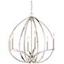 3_Minka Tilbury 24" Wide Polished Nickel 6-Light Chandelier