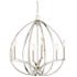 Minka Tilbury 24" Wide Polished Nickel 6-Light Chandelier