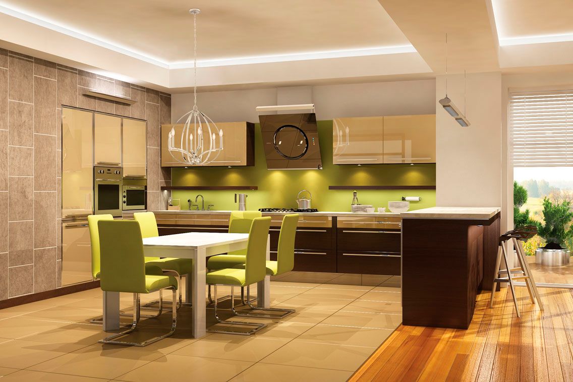 Minka Tilbury 24" Wide Polished Nickel 6-Light Chandelier in scene