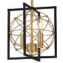 3_Minka Titans Trace 10" Wide Sand Coal and Honey Gold Mini Pendant more views