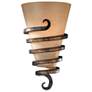1_Minka Tofino 15"High Bronze Metal Cream Glass Wall Sconce