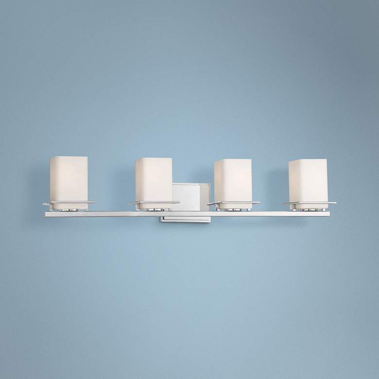 Image 1 Minka Tournee 33 1/2" Wide Chrome 4-Light Bath Light