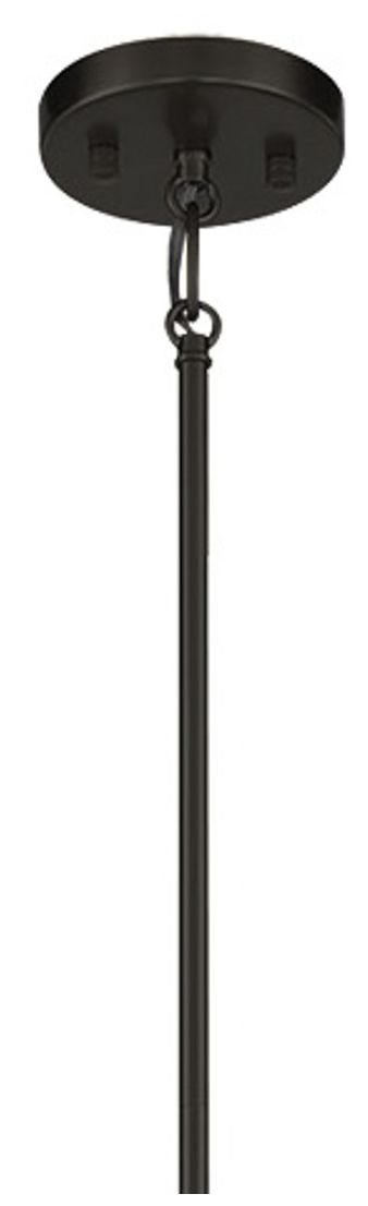 Minka Townhall 32" Wide Coal and Soft Brass 6-Light Open Pendant