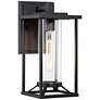 2_Minka Trescott 14 1/4" High Black Outdoor Wall Light