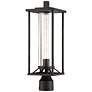 2_Minka Trescott 20" High Linear Black Outdoor Post Light