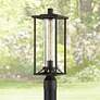 1_Minka Trescott 20" High Linear Black Outdoor Post Light
