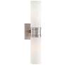1_Minka Tube Brushed Nickel 18 1/2" High Wall Sconce