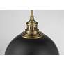 3_Minka Vorey 13" Wide Oxidized Aged Brass and Coal Globe Pendant Light more views