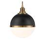 4_Minka Vorey 13" Wide Oxidized Aged Brass and Coal Globe Pendant Light more views