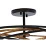 5_Minka Vortic Flow 20" Wide Dark Bronze and Mosaic Gold 5-Light Pendant more views