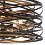 5_Minka Vortic Flow 8 1/2" Wide Dark Bronze and Mosaic Gold Mini Pendant more views