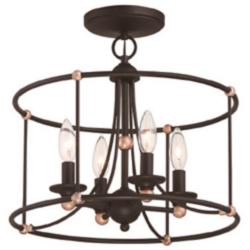 Minka Westchester County 15 3/4" Wide Sand Coal 4-Light Ceiling Light