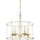 Minka Westchester County 25" White Gold 5-Light Open Drum Chandelier