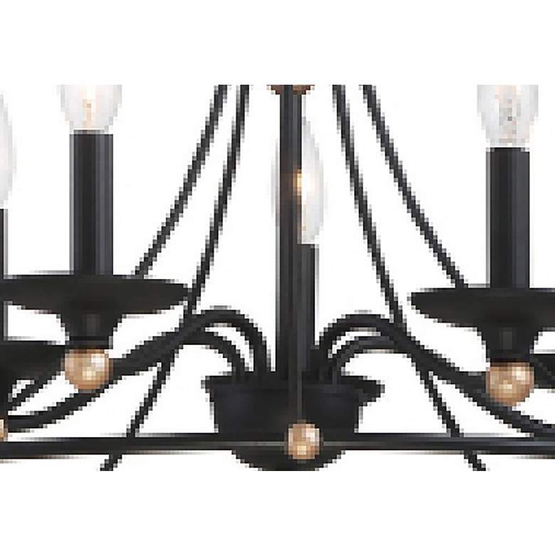 Image 5 Minka Westchester County 25" Wide Sand Coal 5-Light Chandelier more views
