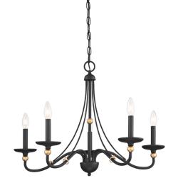 Minka Westchester County 28" Wide Sand Coal 5-Light Chandelier