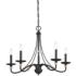 Minka Westchester County 28" Wide Sand Coal 5-Light Chandelier