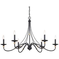 Minka Westchester County 40" Farmhouse White Candelabra Chandelier