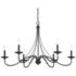 Minka Westchester County 40" Wide Sand Coal 6-Light Chandelier