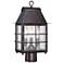 Minka Willow Pointe 17" High Bronze Outdoor Post Light