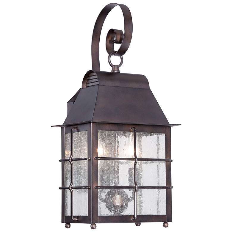 Image 1 Minka Willow Pointe 19" High Bronze Outdoor Wall Light