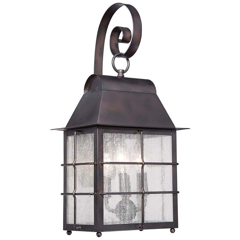 Image 1 Minka Willow Pointe 22" High Bronze Outdoor Wall Light