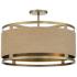 Minka Windward Passage 20 1/2 Soft Brass and Natural Rope Ceiling Light