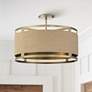 1_Minka Windward Passage 20 1/2 Soft Brass and Natural Rope Ceiling Light