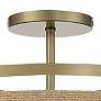 5_Minka Windward Passage 20 1/2 Soft Brass and Natural Rope Ceiling Light more views