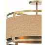 Minka Windward Passage 20 1/2 Soft Brass and Natural Rope Ceiling Light