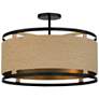 Thumbnail2 of Minka Windward Passage 20 1/2 Wide Coal and Natural Rope Ceiling Light