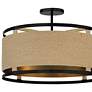 Minka Windward Passage 20 1/2 Wide Coal and Natural Rope Ceiling Light